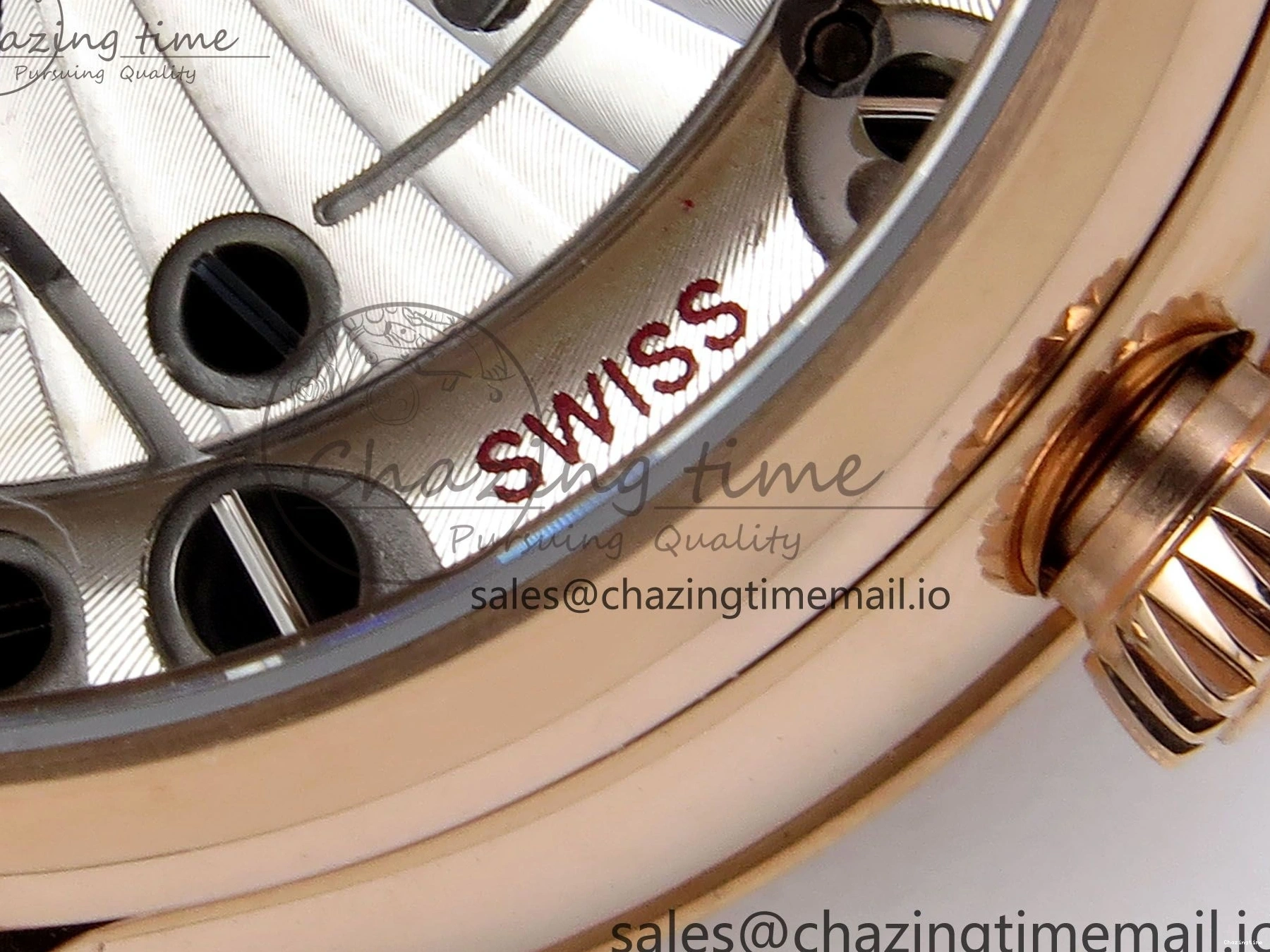 0205 De Ville Prestige Ladies RG VSF 1:1 Best Edition Brown Diamonds Dial on RG Bracelet A Sophisticated 7681